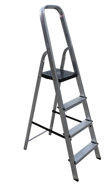 Escada Doméstica Pro Alumínio 4 Degraus Botafogo - Imagem 2