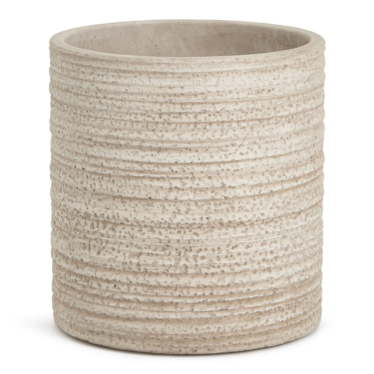 Cachepot Cimento 19x18cm 18467-G Off White Mart Presentes