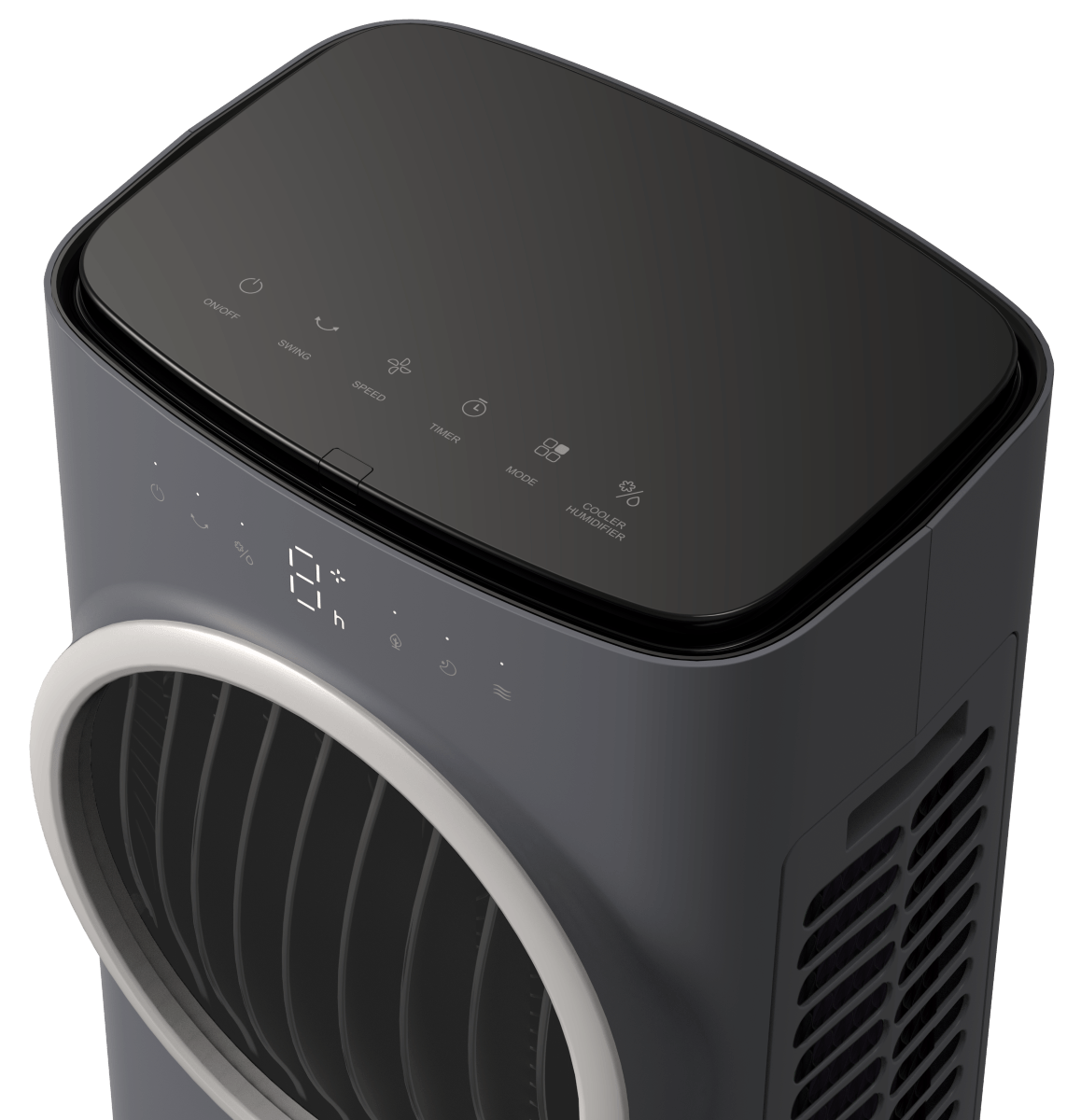 Climatizador de Ar Spirit Turbo 95cm 10L 127V Cinza e Prata - Imagem 3