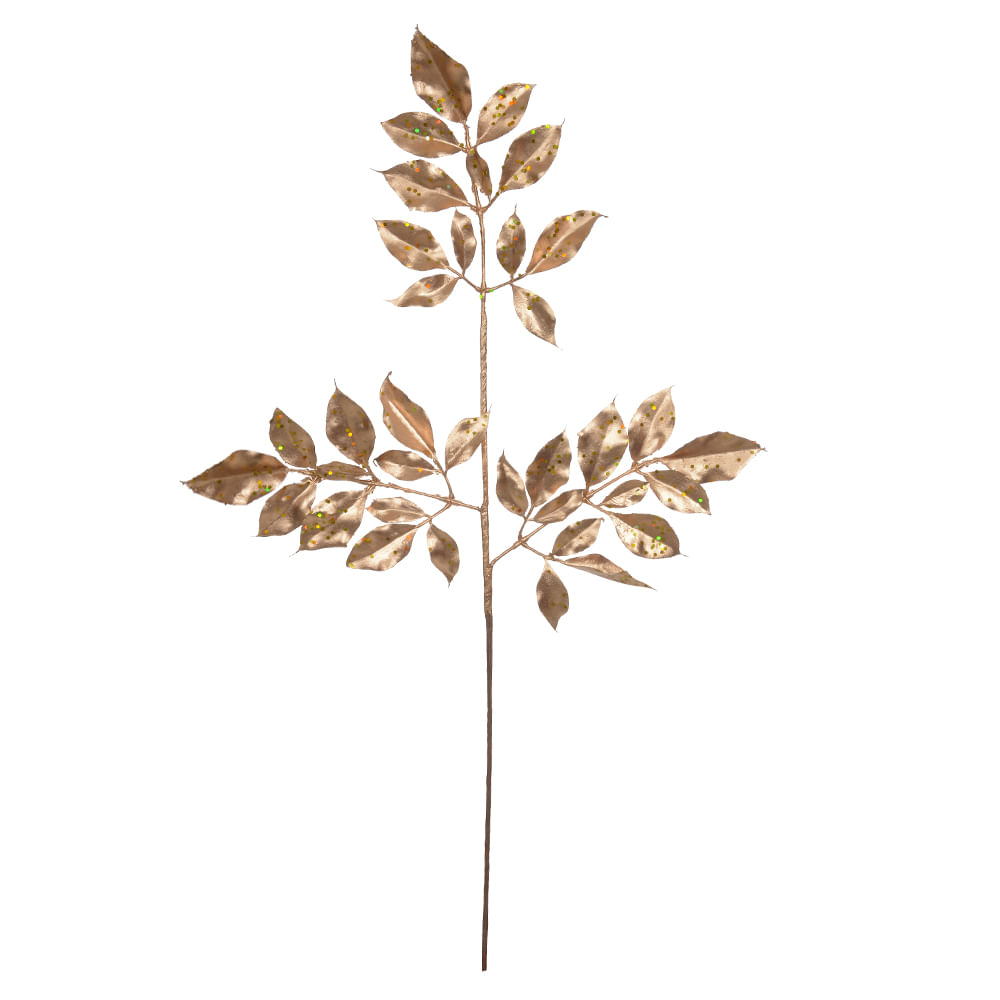 Folha Matte 74cm Dourado Florarte