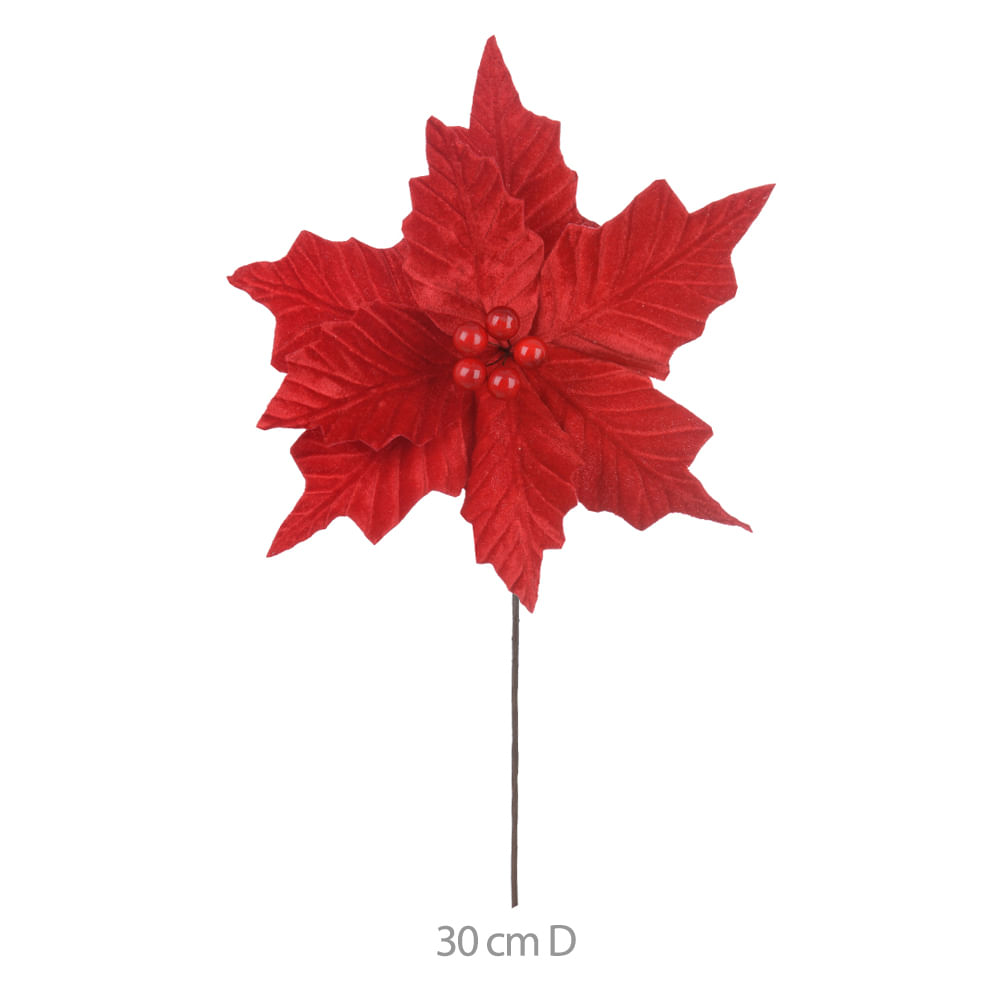 Haste Bico Papagaio Aveludado 50cm Vermelho Florarte