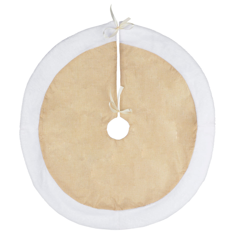 Saia Árvore 85cm Bege Branco Florarte