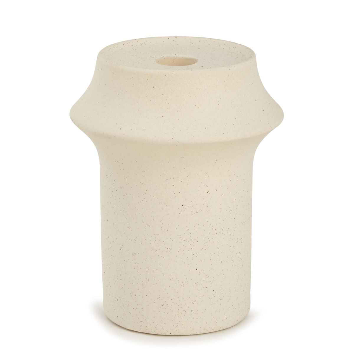 Porta Velas 15cm 18443-G Off White Mart Presentes