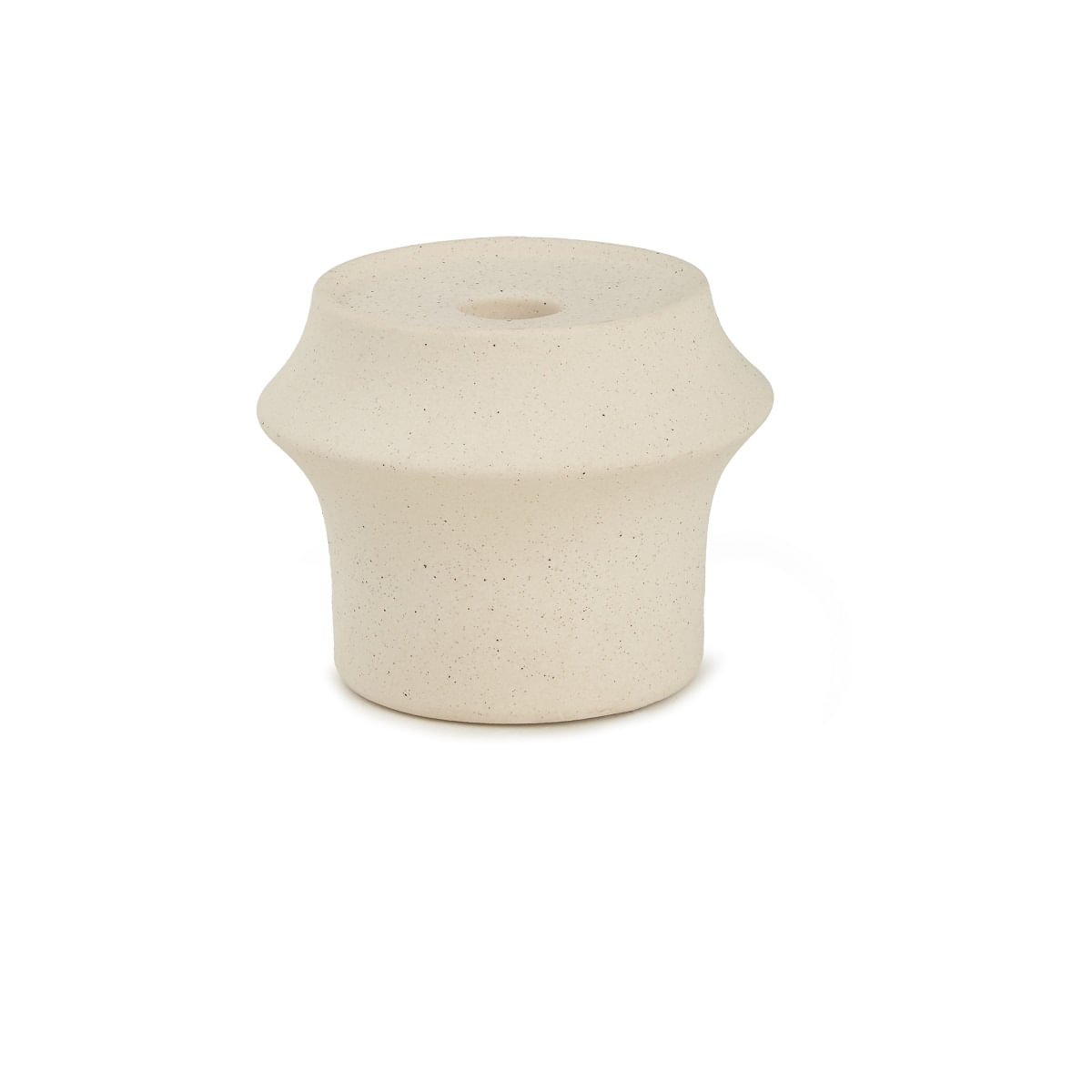 Porta Velas 9,5cm 18443-P Off White Mart Presentes