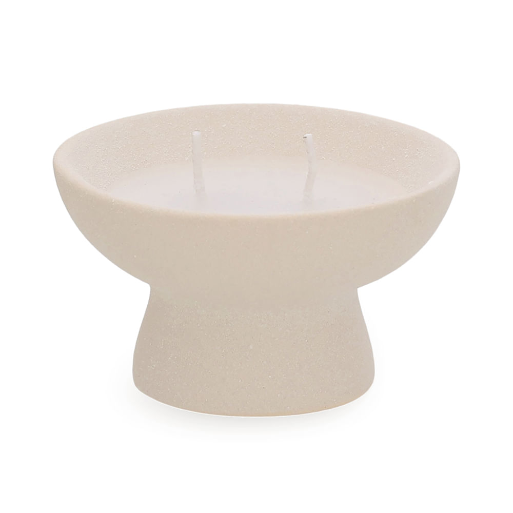Porta Velas 6x10cm Branco Mart Presentes