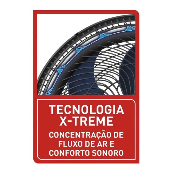 Ventilador de Coluna X-Treme 7 Pás 40cm 127V Preto Arno - Imagem 3
