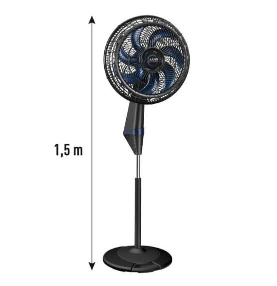 Ventilador de Coluna X-Treme 7 Pás 40cm 127V Preto Arno - Imagem 4