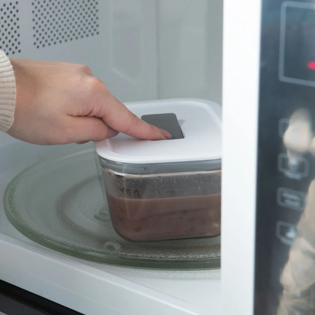 Pote de Vidro Hermético Fresh Lock 725ml Branco Fechado Martiplast - Imagem 2