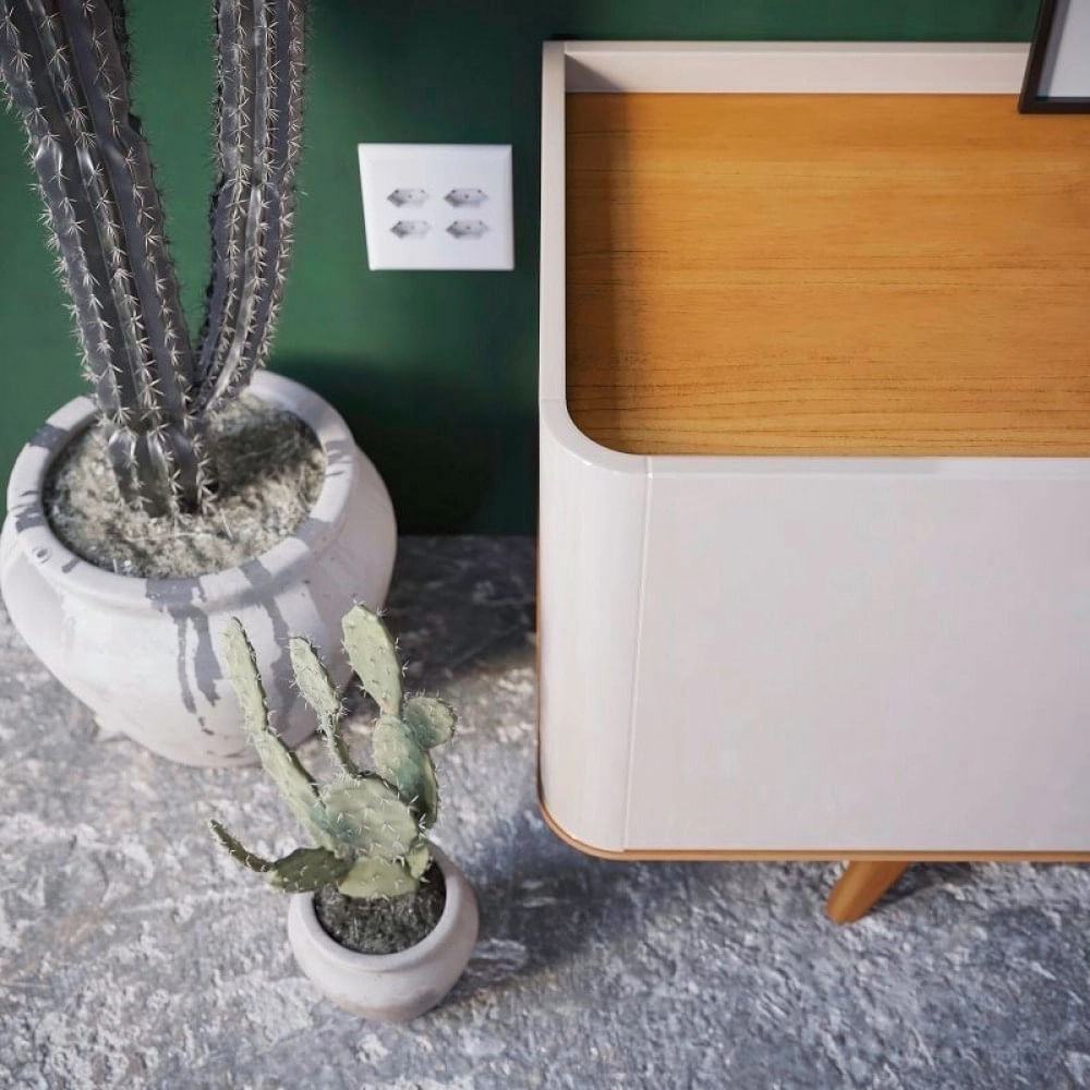 Rack Arc 1.8 Off White Nature Imcal - Imagem 3