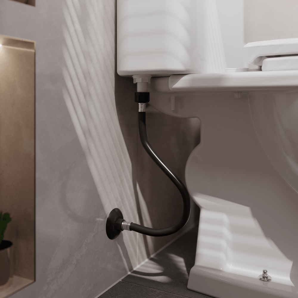 Engate Flexível Pvc Mxf 1/2x30cm Preto Fosco Censi - Imagem 2