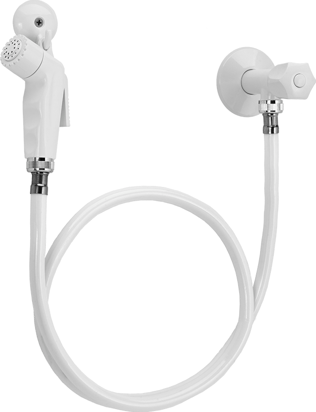 Ducha Higiênica Flexível Pop 1,20m Branco Blukit