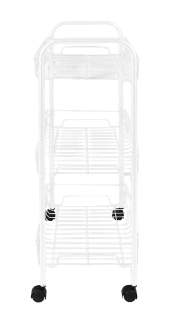 Fruteira 3 Andares com Rodas Branco Mor - Imagem 2