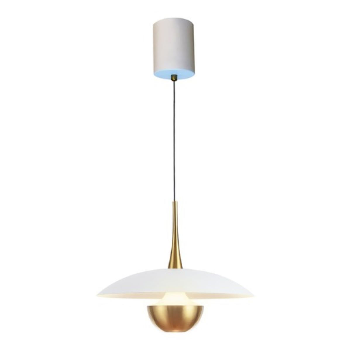 Pendente Eva 10W Branco/Cobre Luminatti