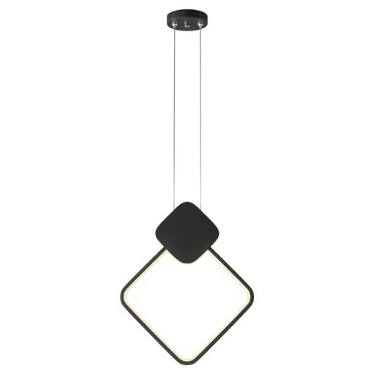 Pendente King I 13W 3000K Preto Luminatti