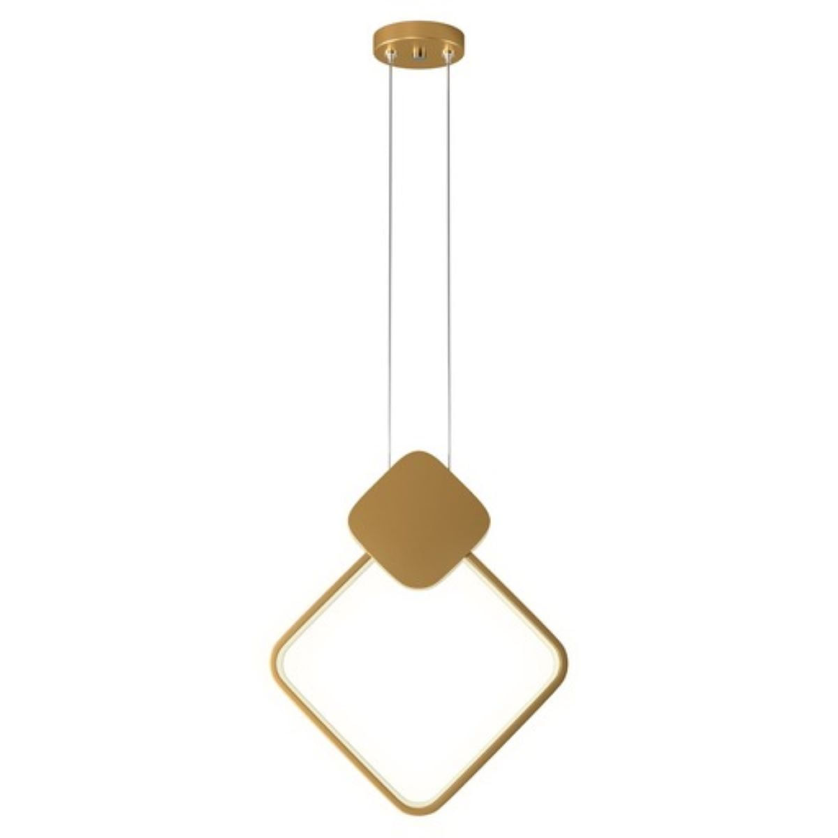 Pendente Led King I 13W 3000K Dourado Luminatti