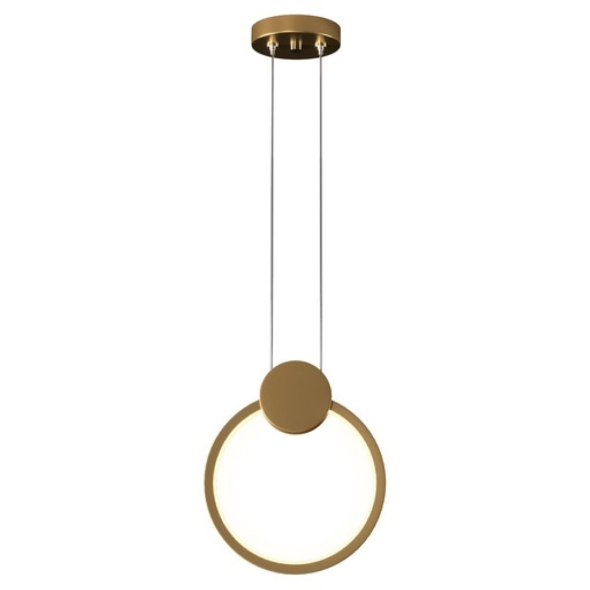 Pendente Led King III 12W 3000K Dourado Luminatti