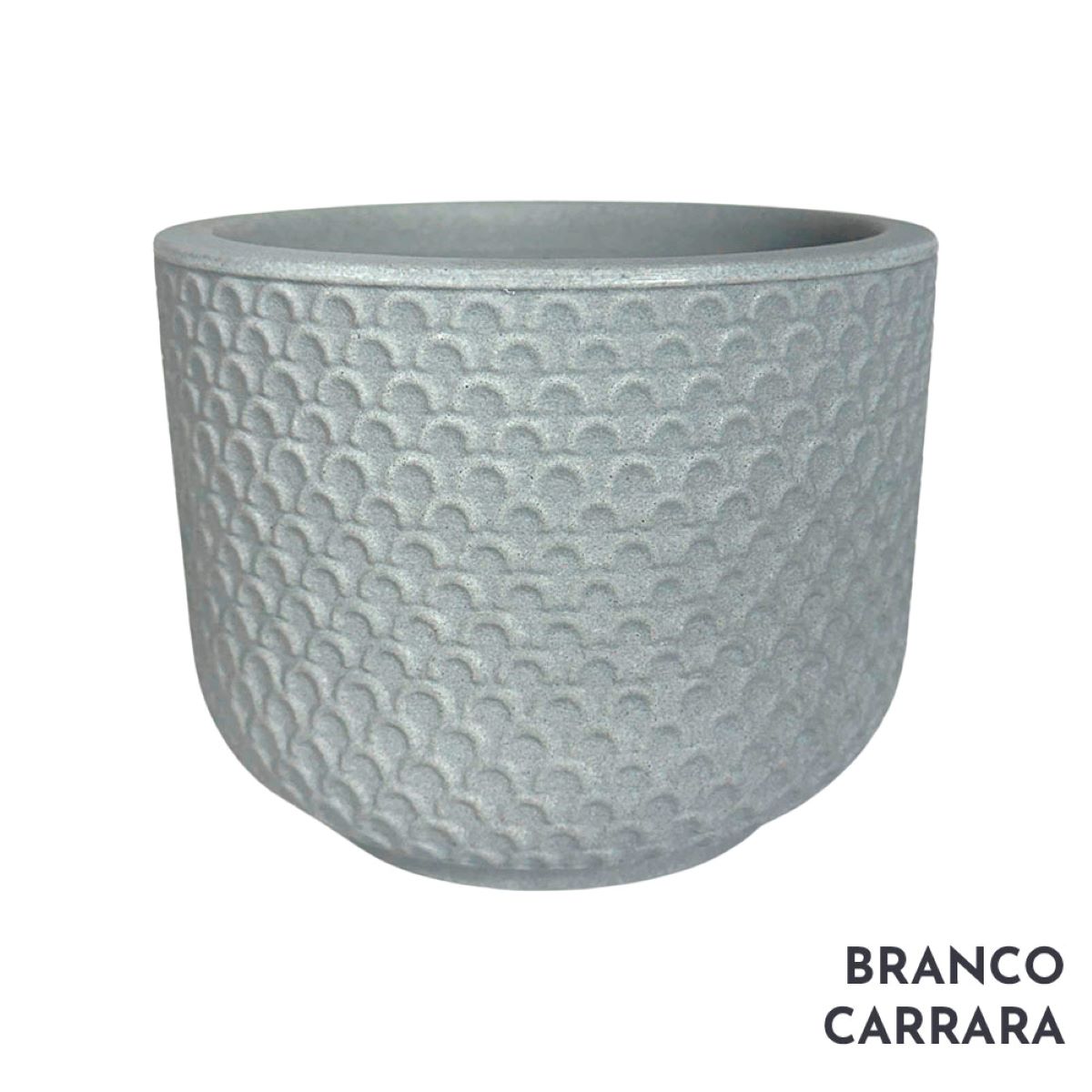 Vaso de Planta Mini Beta Branco Carrara Vouga Decor