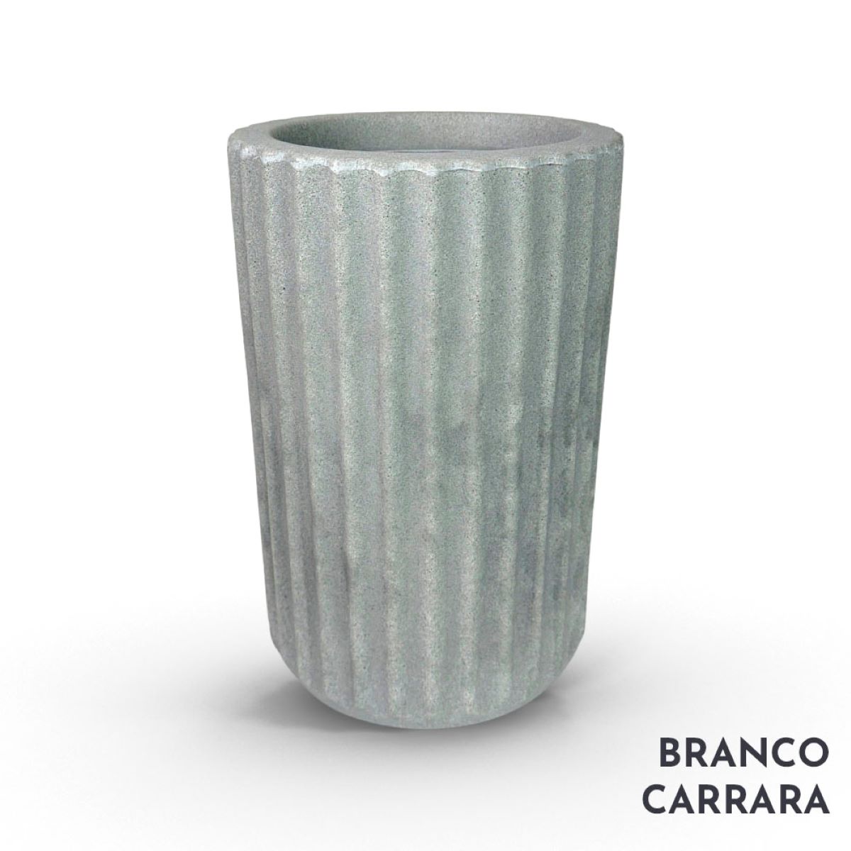 Vaso de Planta Roma N2 Branco Carrara Vouga Decor