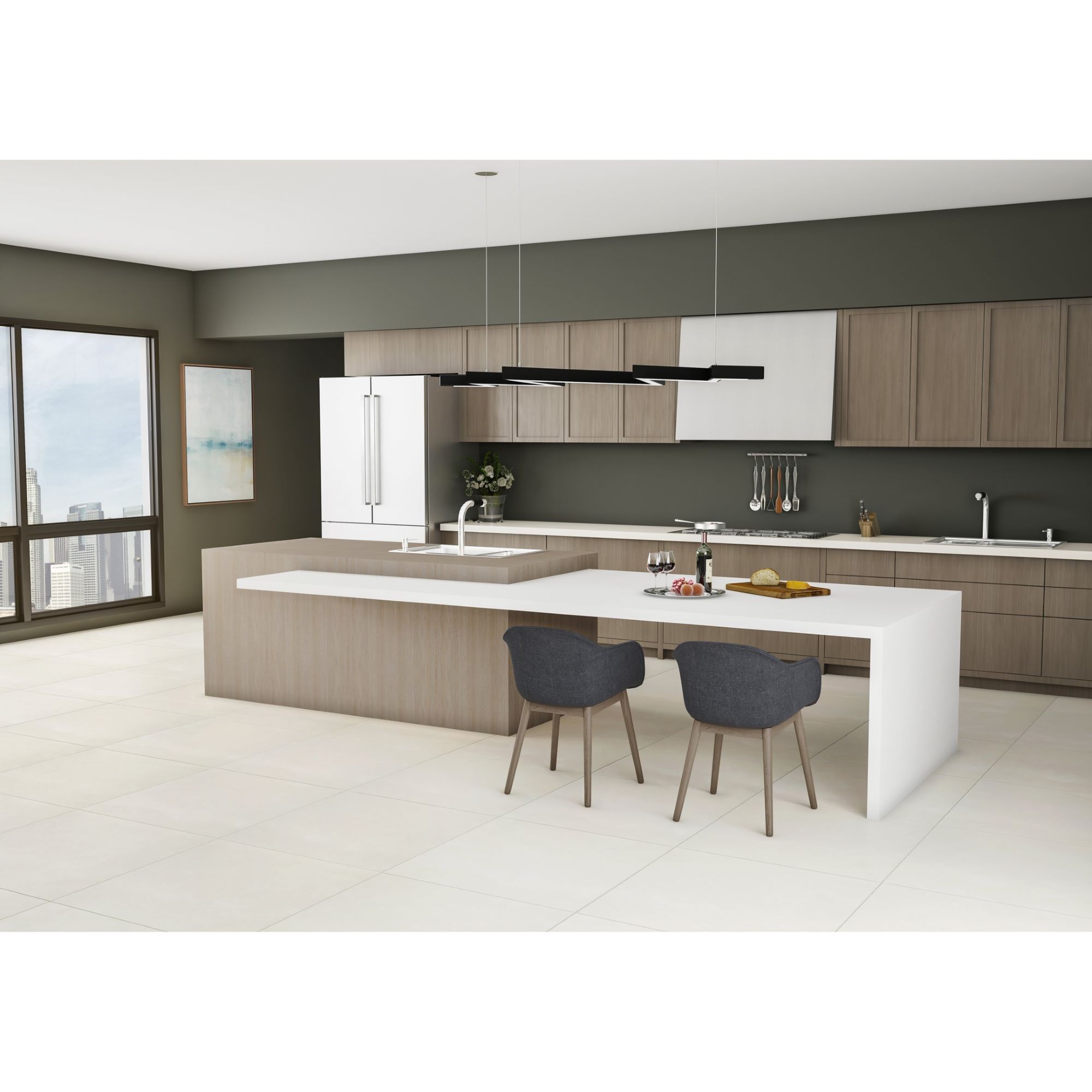 Porcelanato 90x90 Hit Off White Natural Retificado Portobello - Imagem 3