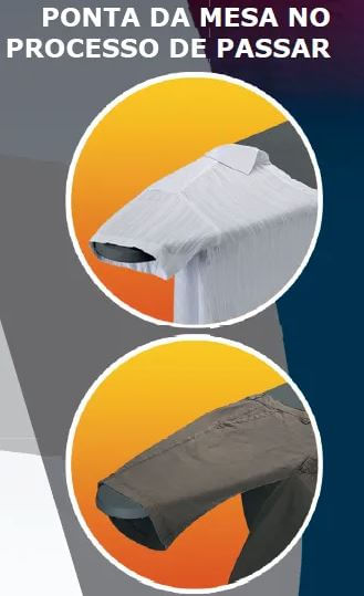 Tábua de Passar Largura 35cm Metalizada Cinza Utimil - Imagem 2