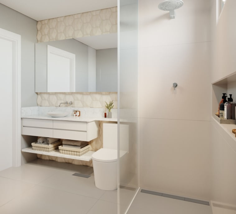 Ralo Linear Pvc Seco 75cm Oculto Cinza - Imagem 2
