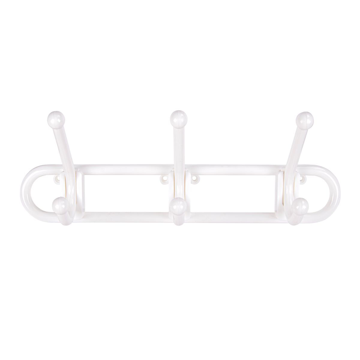 Gancho Plástico Multiuso Triplo 3kg Branco Ordene