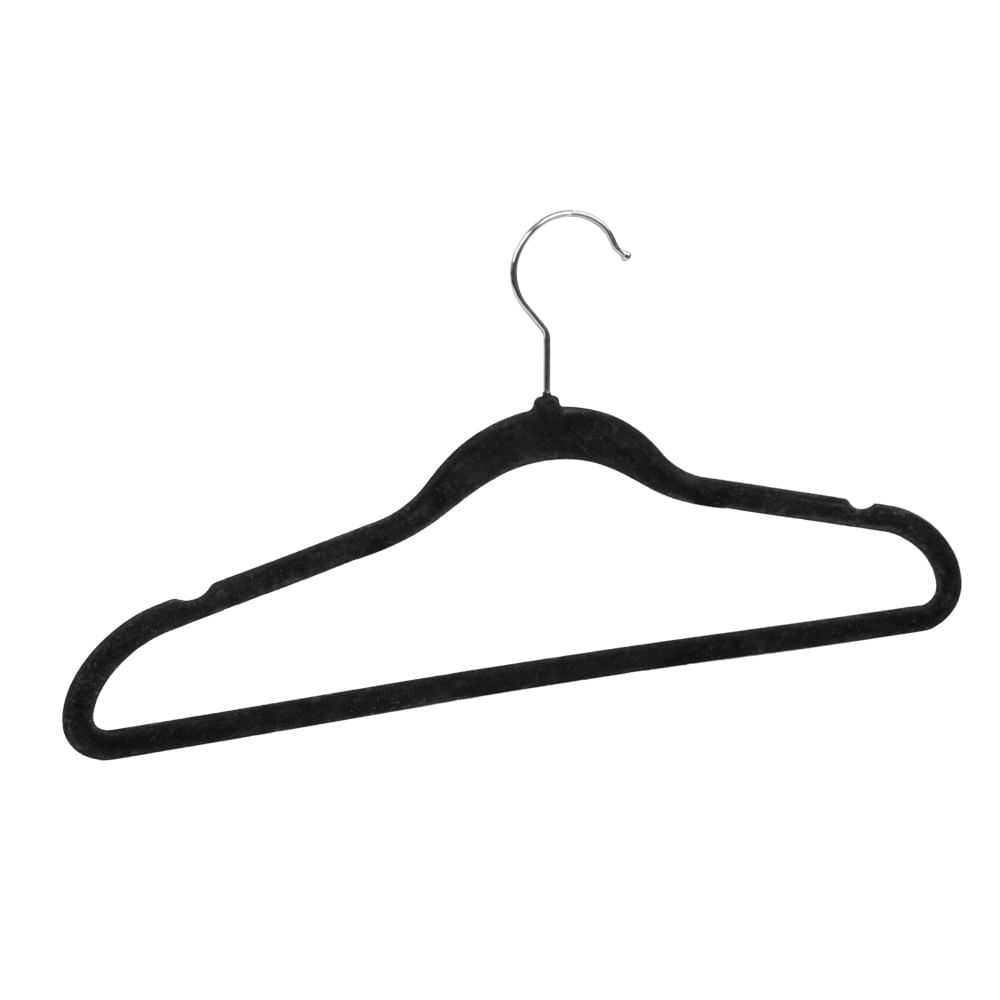 Cabide Veludo 42cm 10 Peças Preto Ordene - Imagem 2