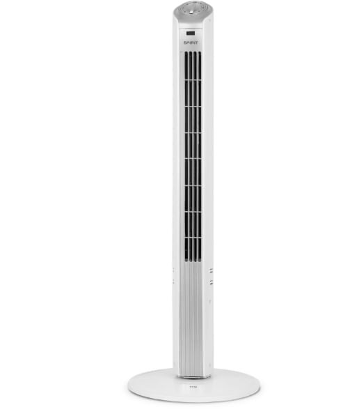 Ventilador  de Torre Easy 90cm Branco e Prata 127V Spirit