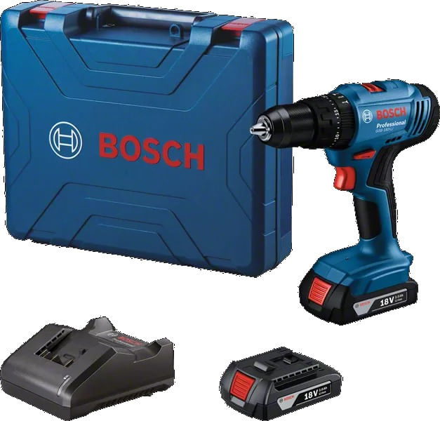 Parafusadeira e Furadeira de Impacto 18V GSB183-LI Bateria Bosch