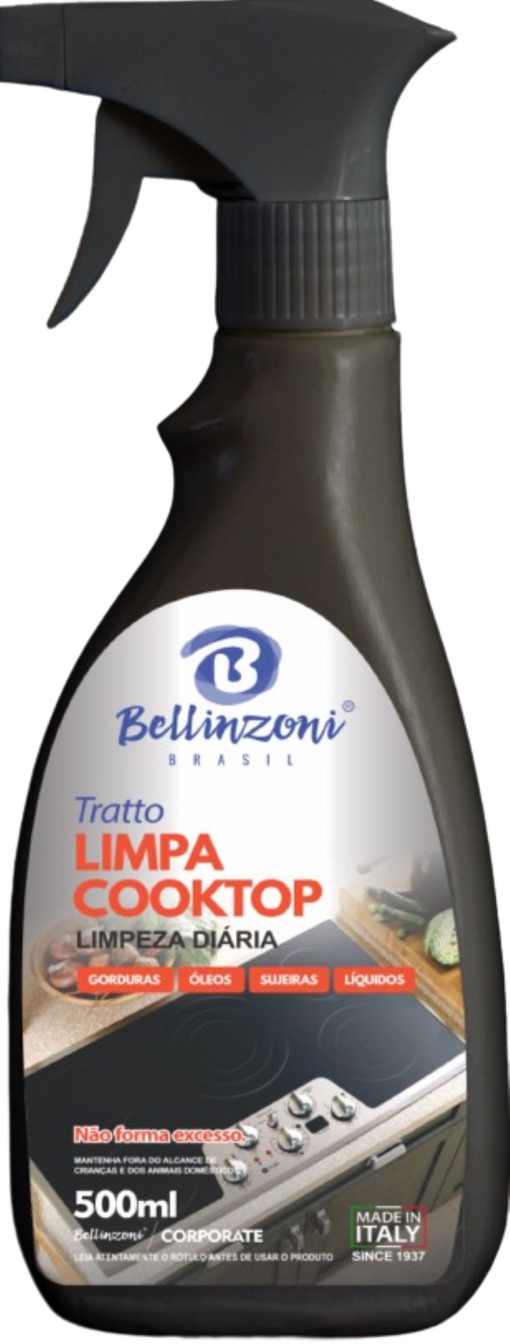 Limpa Cooktop Tratto para Limpeza Diária 500ml Bellinzoni