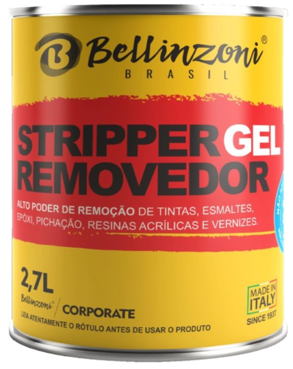 Removedor de Tintas Stripper Gel 2,7l Bellinzoni