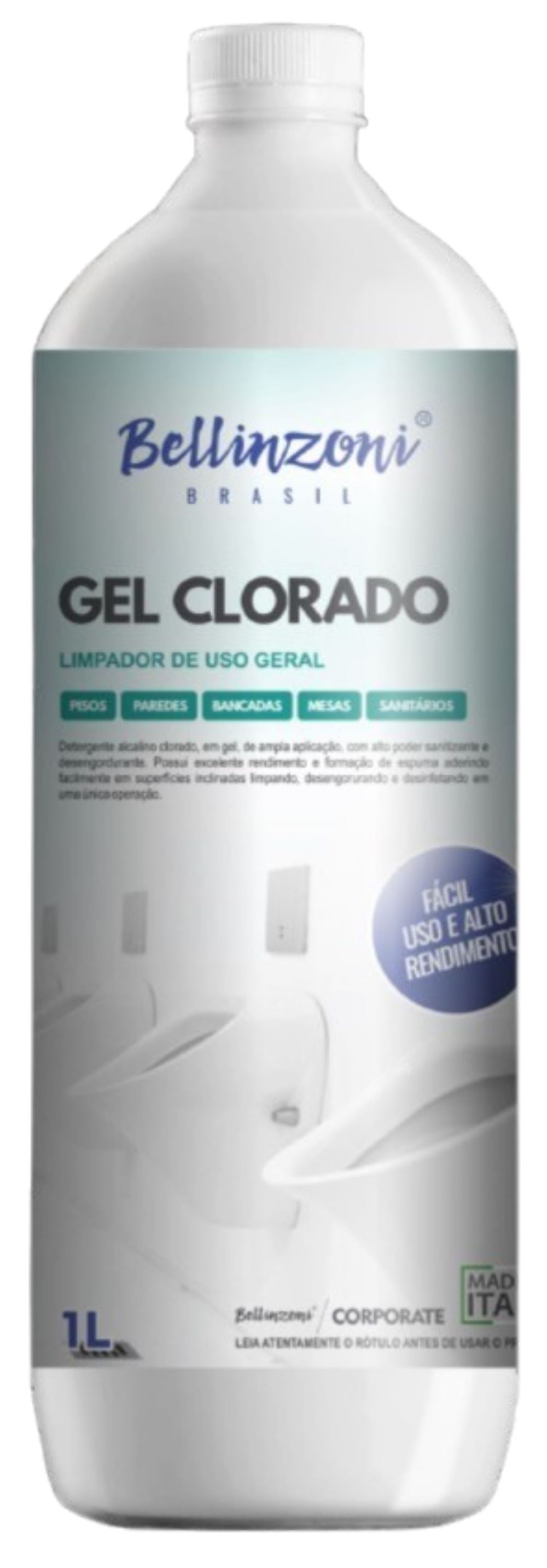 Limpador Gel Clorado 1l Bellinzoni