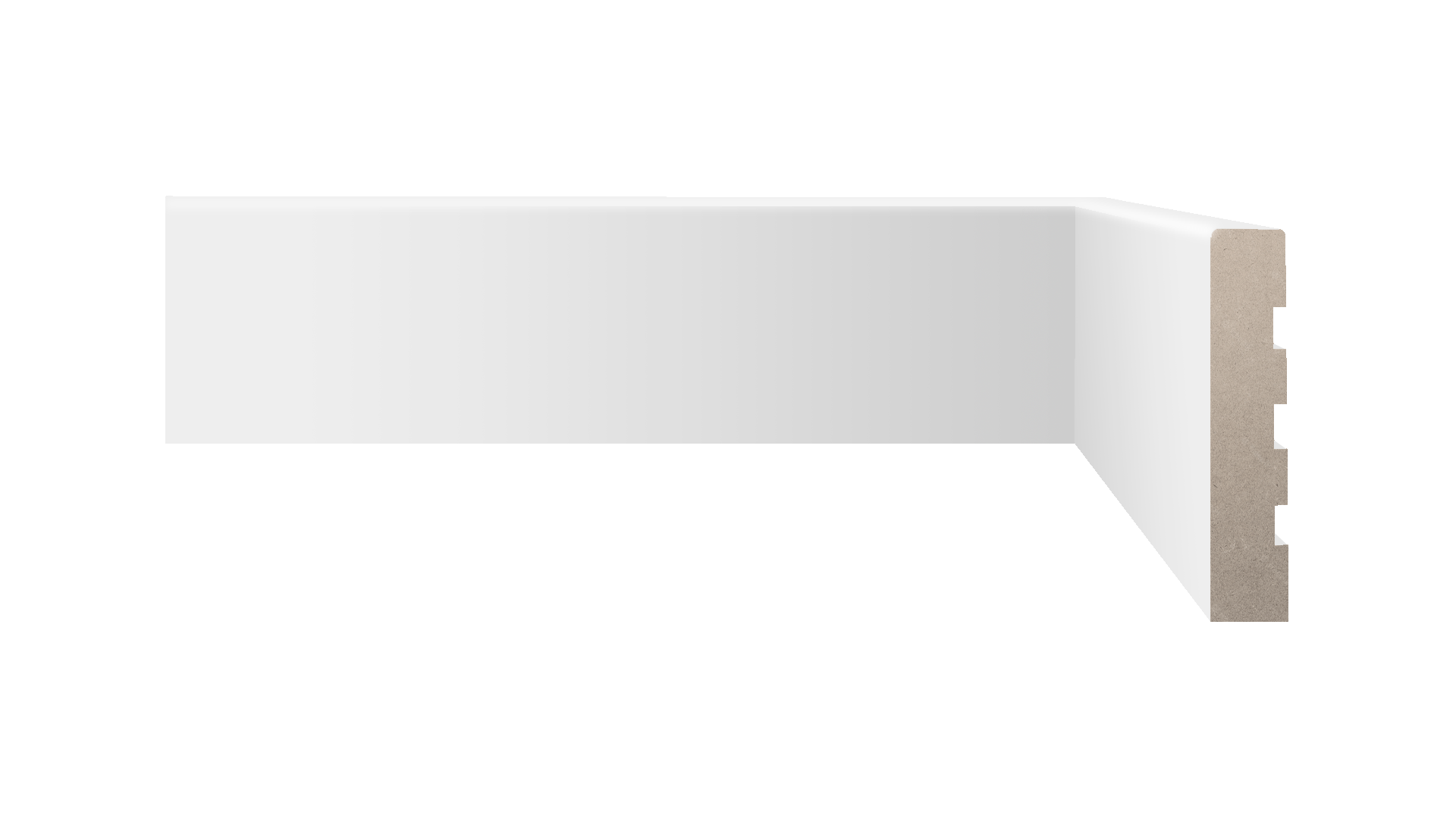 Guarnição Clássico Liso 07x240 Branco Biancogres