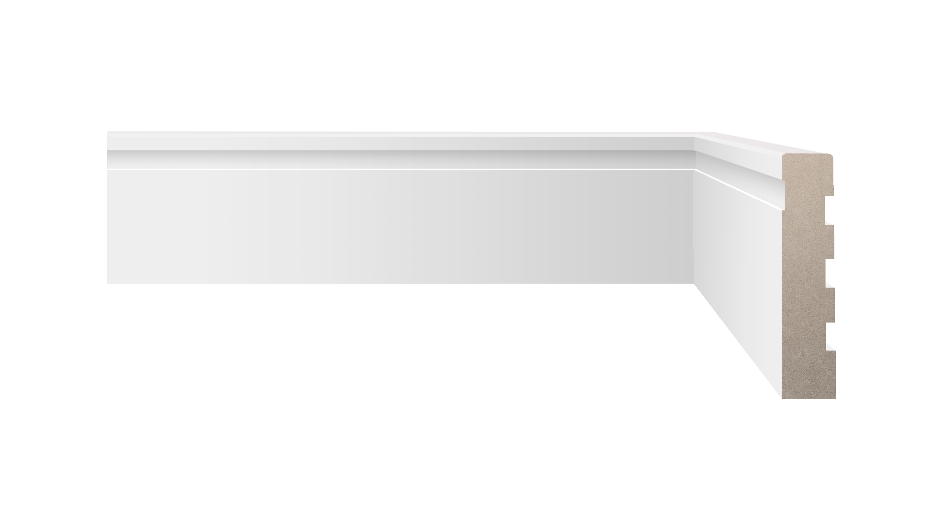 Guarnição Clássico Frisado 07x240 Branco Biancogres