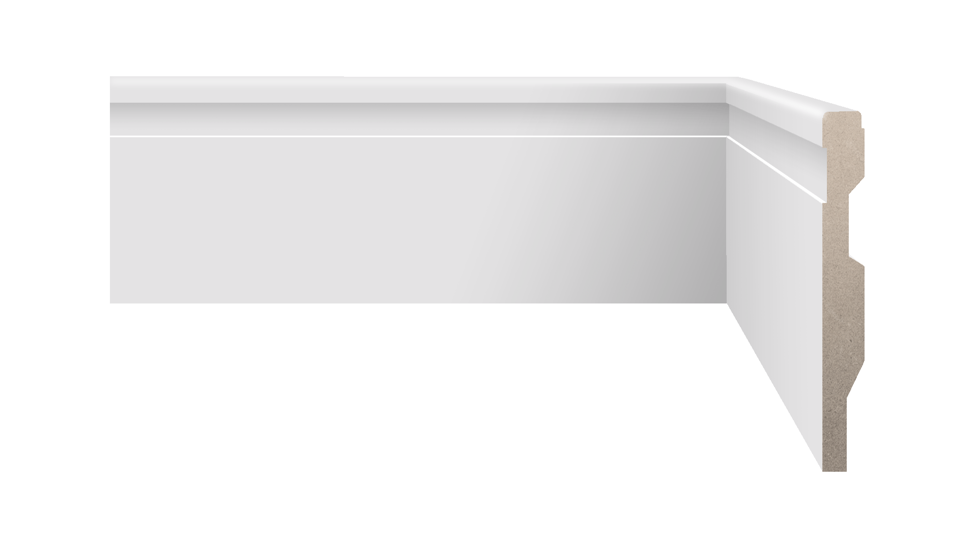 Rodapé Tech Frisado 10x240 A Branco Biancogres