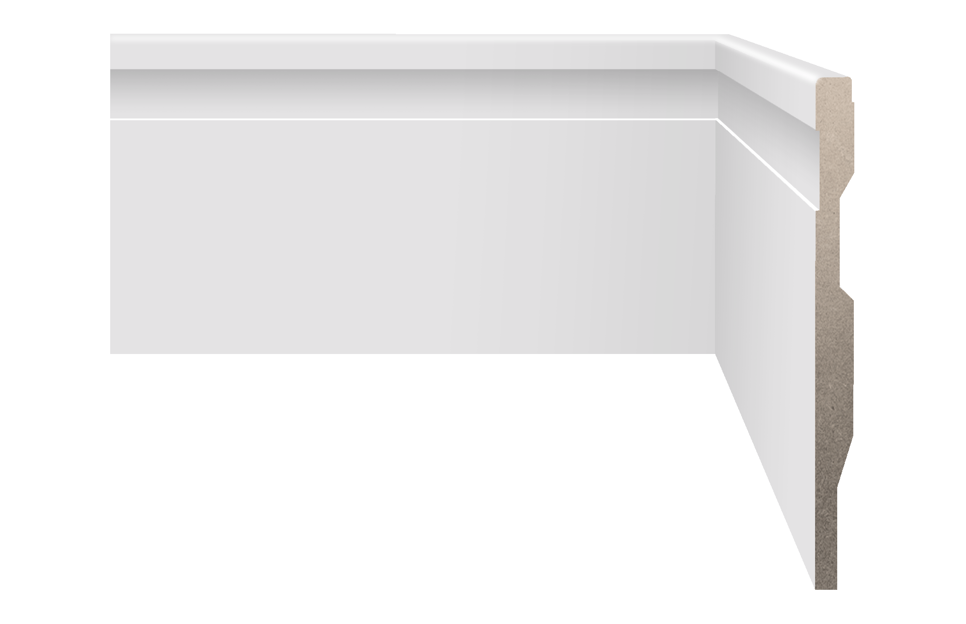 Rodapé Tech Frisado 15x240 A Branco Biancogres