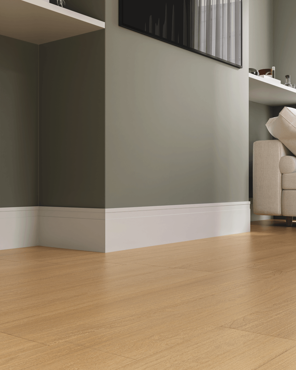 Rodapé Tech Frisado 15x240 A Branco Biancogres - Imagem 2
