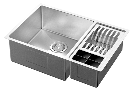 Cuba Dupla Bistrô 60x40x20 Escovado 4,5" Docol