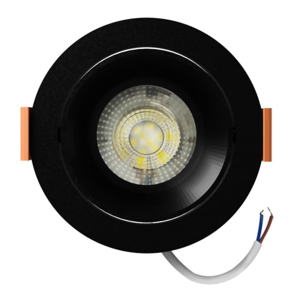 Spot Easy Led Embutir Redondo 5W 4000K Preto Bronzearte