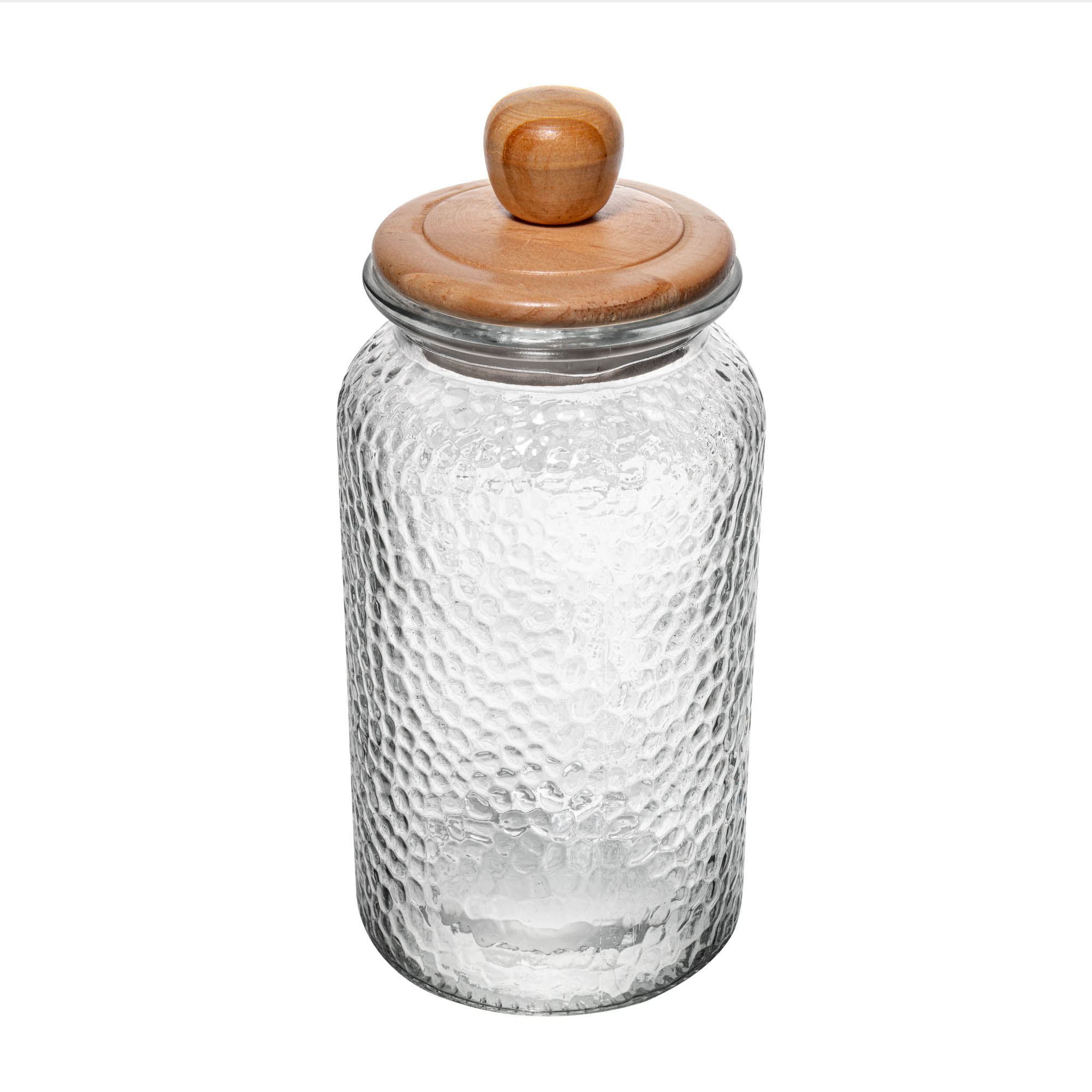 Pote de Vidro com Tampa de Bambu 1,3L Rojemac - Imagem 2