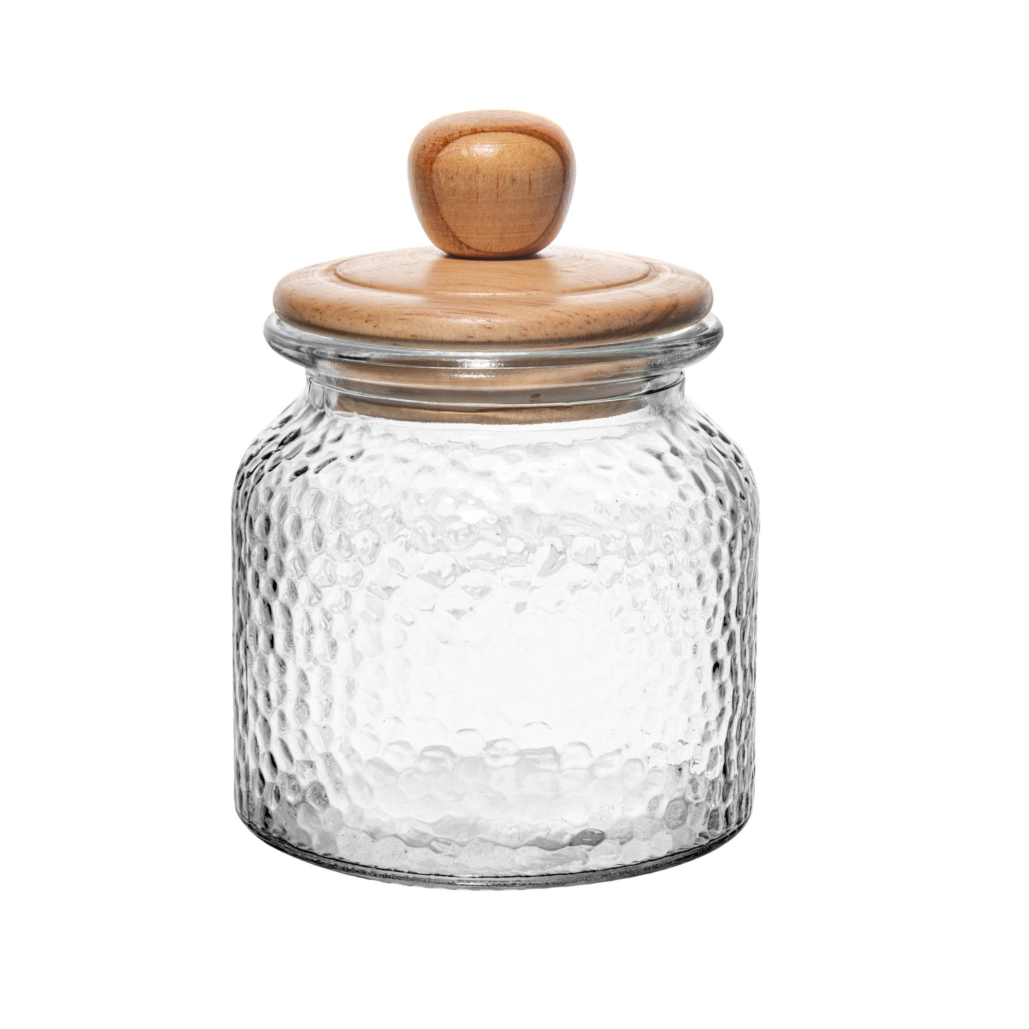 Pote de Vidro com Tampa de Bambu 640ml Rojemac