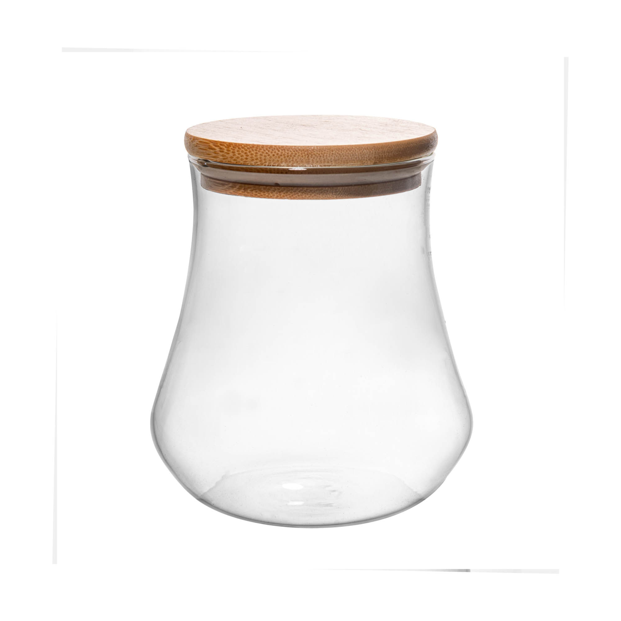 Pote de Vidro com Tampa de Bambu 500ml Rojemac - Imagem 3