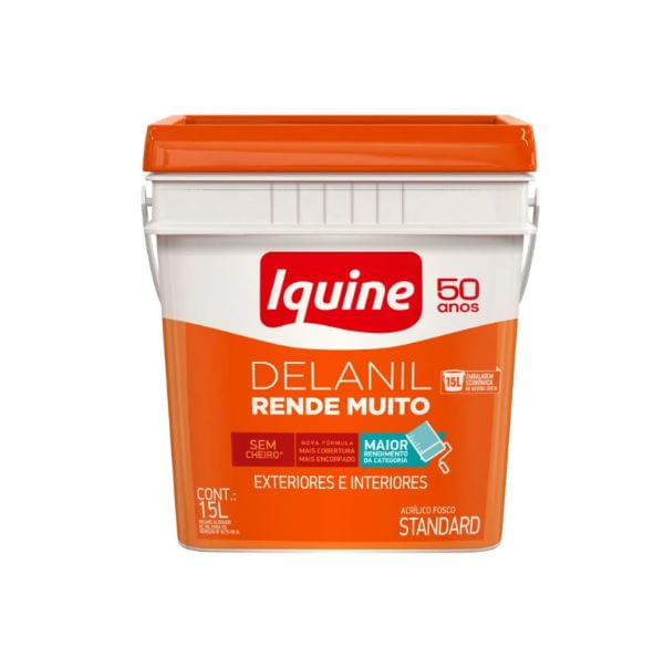 Tinta Acrílica Delanil Rende Muito 15L Concreto Tintas Iquine