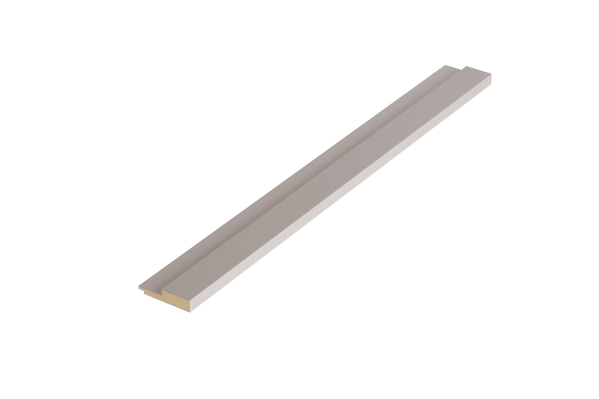 Acabamento Ripado Macho RU 55x2700x12mm Fumê Eucatex