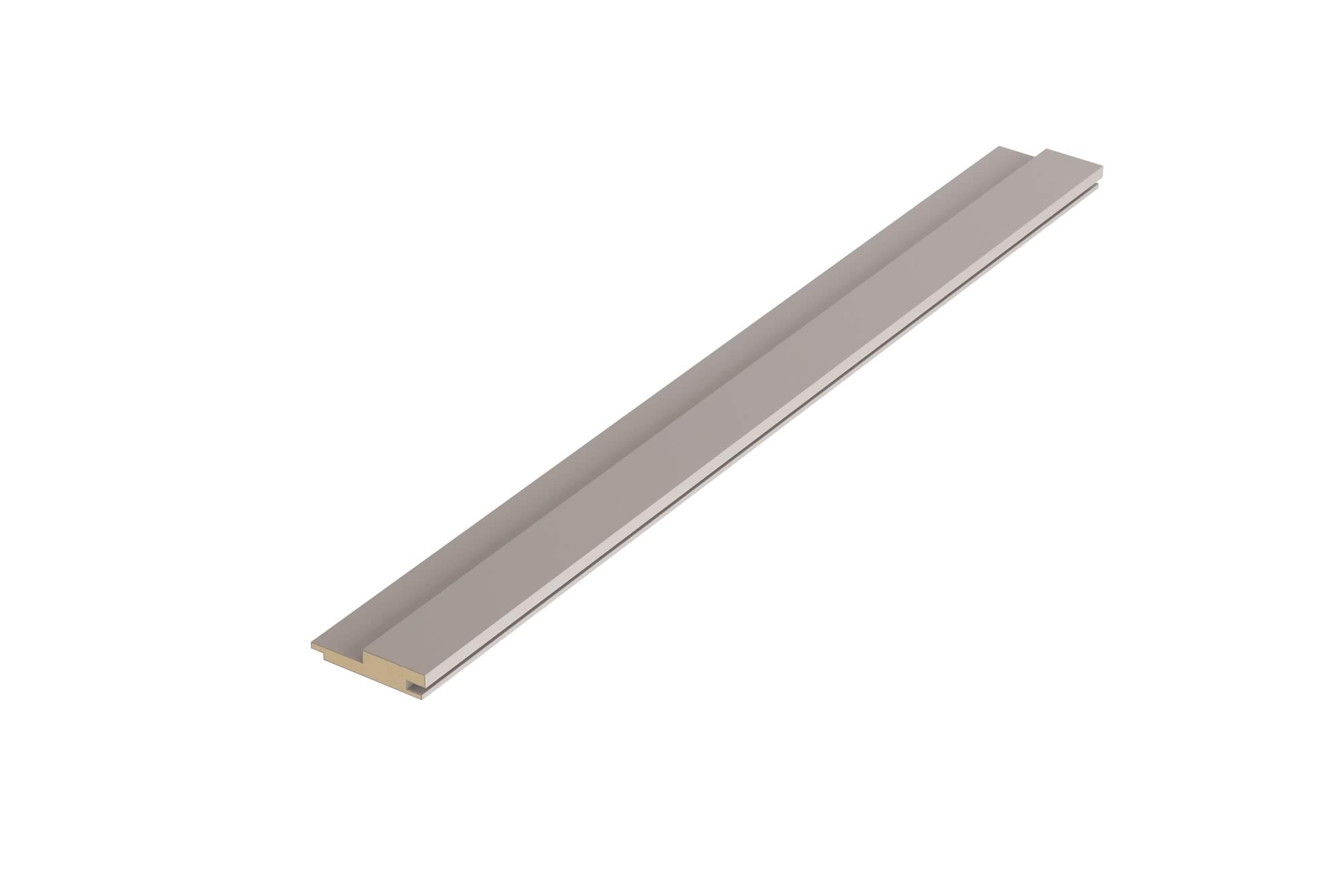 Barra Ripado RU 55x2700x12mm Fumê Eucatex - Imagem 2