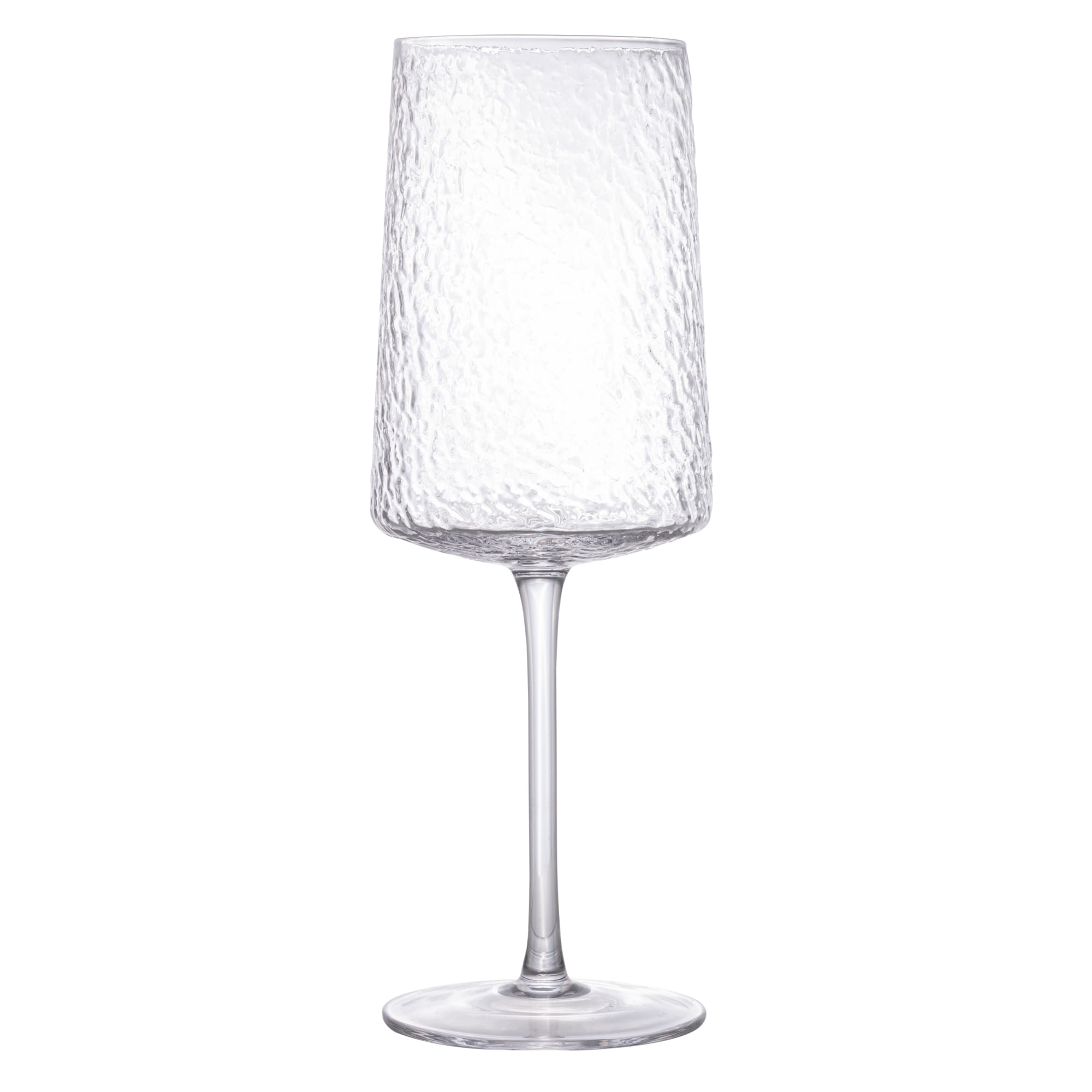 Taça para Vinho Cristal Martelado Petra 600ml Incolor Lyor