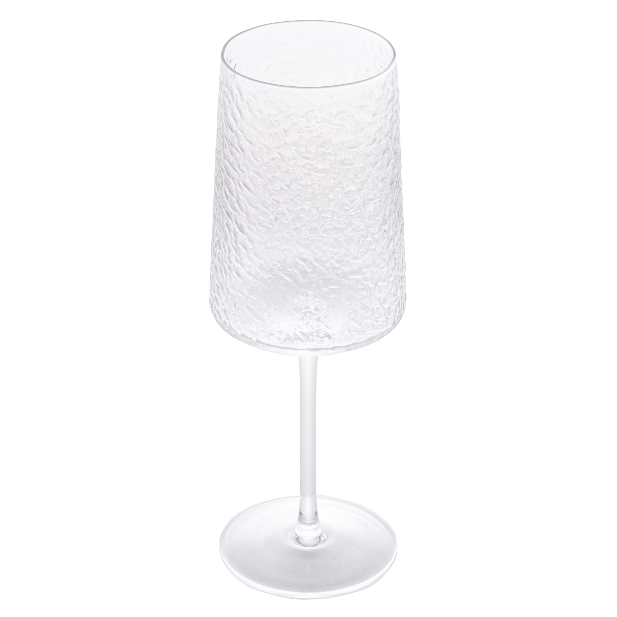Taça para Vinho Cristal Martelado Petra 600ml Incolor Lyor - Imagem 2
