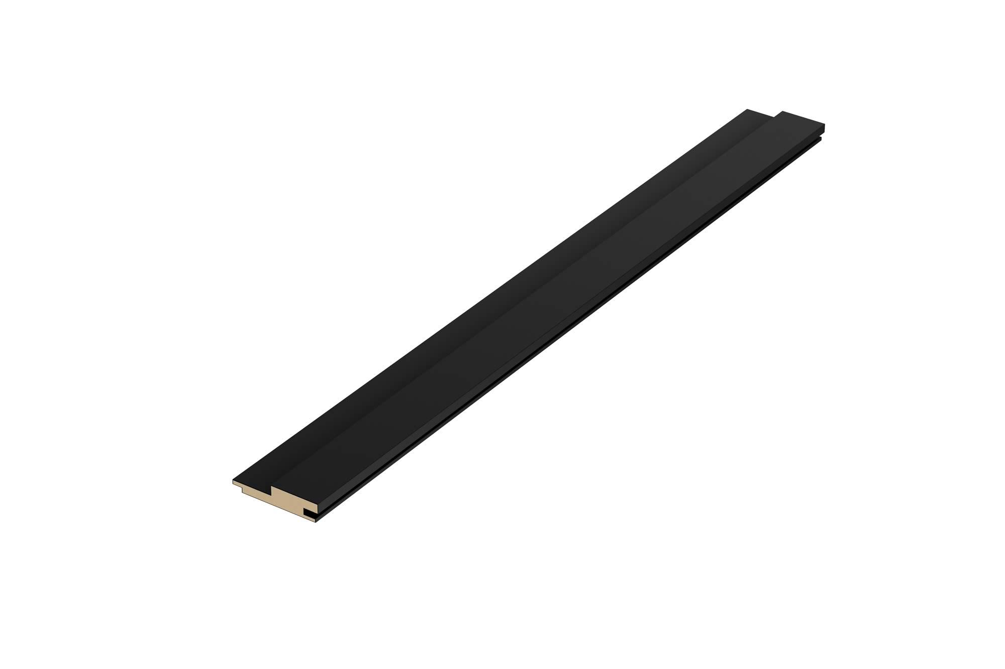 Barra Ripada RU 55x2700x12mm Preto Eucatex - Imagem 2