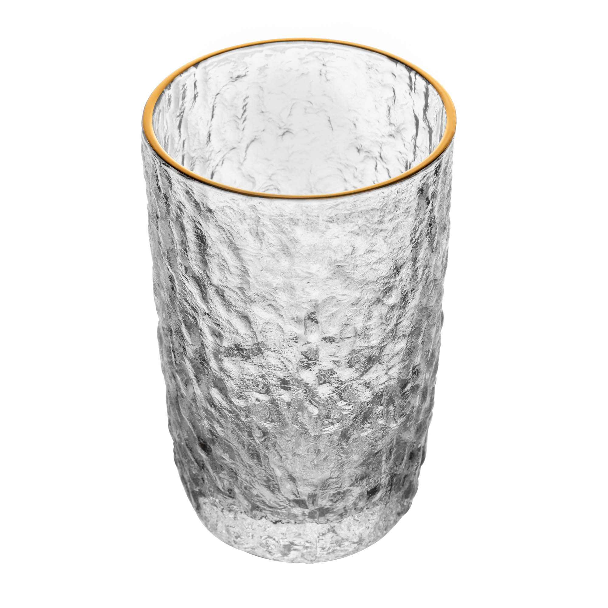 Copo Alto de Cristal com Fio de Ouro Petra Incolor Lyor - Imagem 2