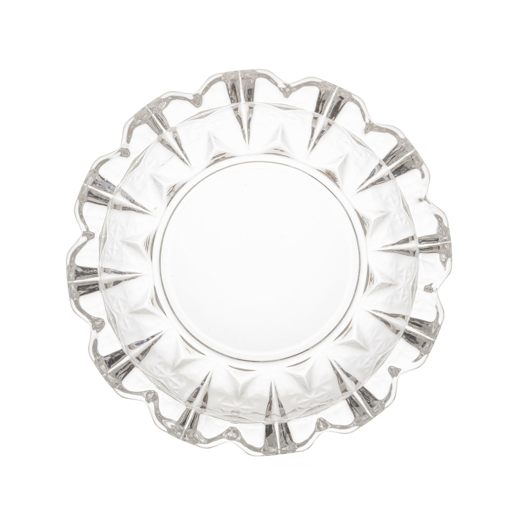 Cinzeiro de Vidro Sunshine 12x3cm Incolor Lyor - Imagem 2